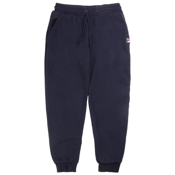 Fila  Elasticated Waistband Drawstrings Joggers / Sweatpants Small Navy Blue