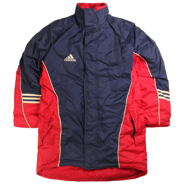 Adidas  Heavyweight Full Zip Up Puffer Jacket Medium Navy Blue