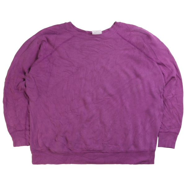 Fruit of the Loom  Plain Crewneck Sweatshirt Small (missing sizing label) Purple