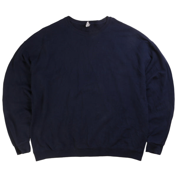 Jerzees  Plain Heavyweight Crewneck Sweatshirt XLarge Navy Blue