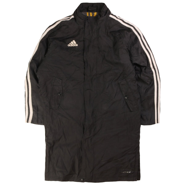 Adidas  Long Body Full Zip Up Puffer Jacket Medium Black