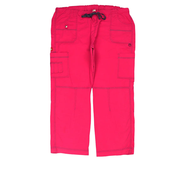 Dickies 90's Elasticated Waistband Drawstrings Trousers XLarge Pink