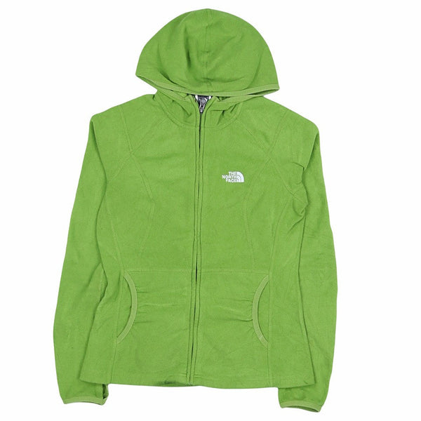 The North Face 90's Spellout Zip Up Hooded Fleece XSmall Green