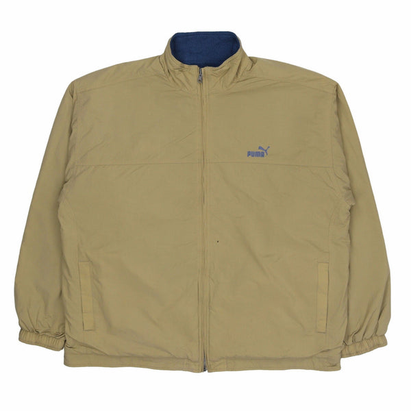 Puma 90's Spellout Zip Up Windbreaker XXLarge (missing sizing label) Brown