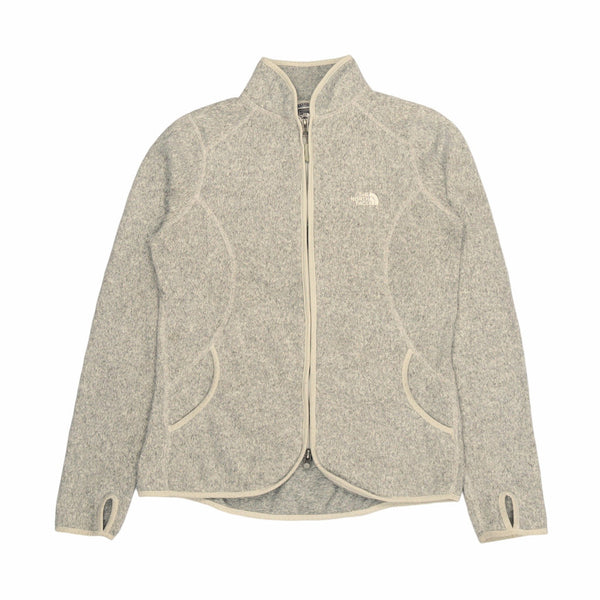 The North Face 90's Spellout Zip Up Fleece Medium Grey