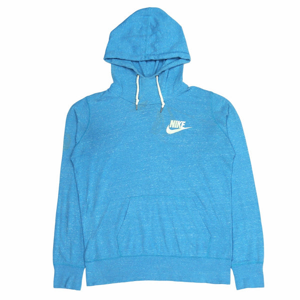 Nike 90's Spellout Pullover Hoodie Large Blue