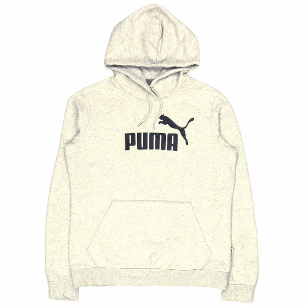 Puma 90's Spellout Pullover Hoodie Large Grey