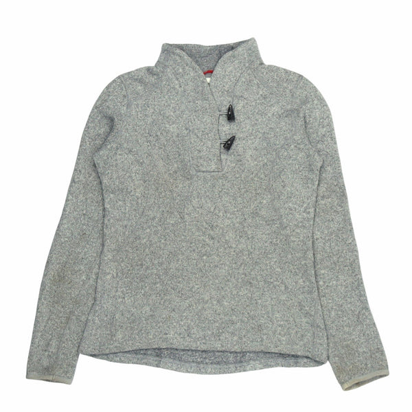 The North Face 90's Jumper Quarter Button Sweatshirt Small Grey