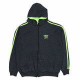 Adidas 90's Spellout Zip Up Hoodie XSmall Black