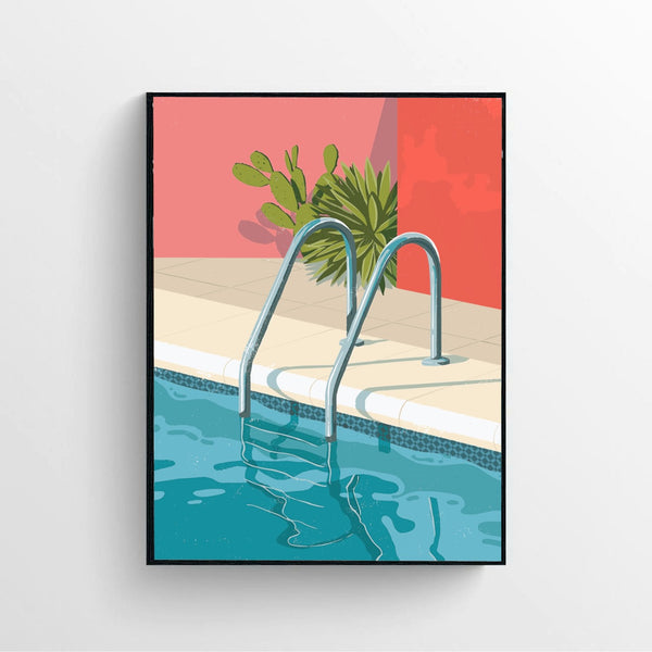 hockney Art Print poster