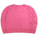 Hanes Heavyweight Crewneck Plain Sweatshirt Men's Large Pink