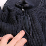 Calvin Klein Knitted Full Zip Up Jumper / Sweater Men's X-Large Navy Blue