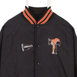 Score Board 90's College Button Up Varsity Jacket Large Black