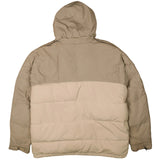 Nike 90's Heavy Weight Full Zip up Puffer Jacket XLarge Beige Cream