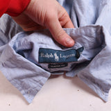 Polo Ralph Lauren Long Sleeve Button Up Shirt Men's Medium Blue