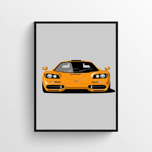 McLaren F1 LM Print Supercar Wall Poster