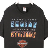 Harley Davidson Motor Cycle 90's Graphic Back Print Short Sleeve T Shirt XLarge