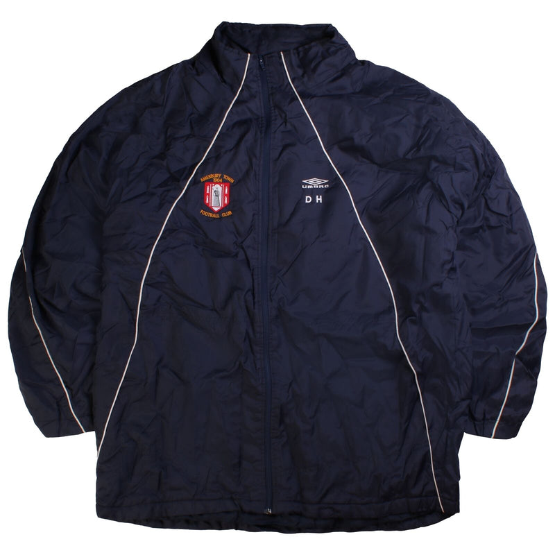 Umbro Amesbury Town 1904 FC Full Zip Up Hood in collar Puffer Jacket Men's X-Lar