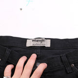 Wrangler  Denim Baggy Straight Leg Jeans / Pants 38 Black
