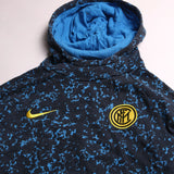 Nike Milan Camo Pullover Hoodie XLarge Blue