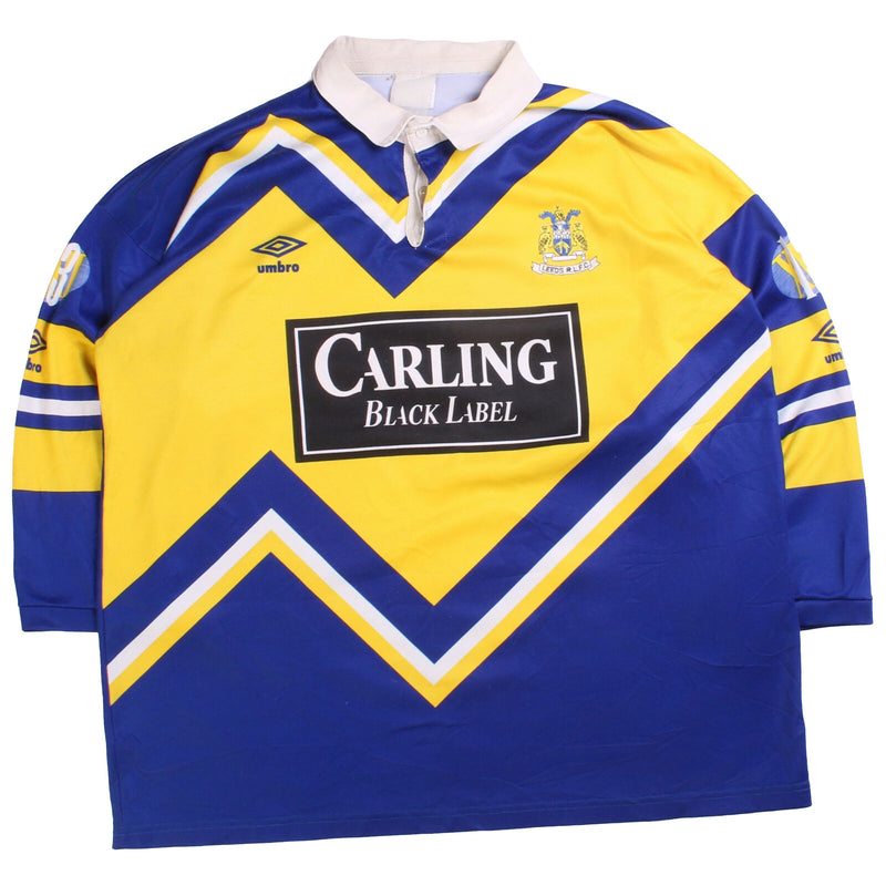 Umbro Leeds RLFC 1991-1992 Home Rugby Shirt Polo Shirt Medium (missing sizing la