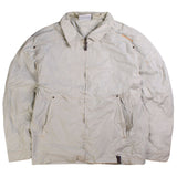 Umbro Full Zip Up Lightweight Windbreaker Jacket Men's X-Large Beige Cream