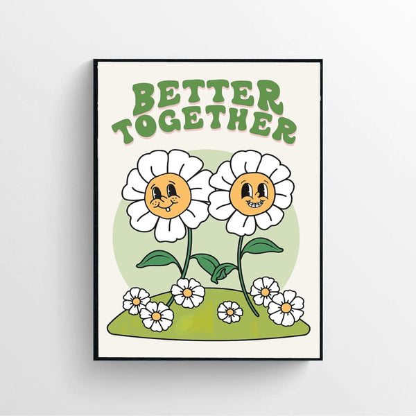 Retro Flower Poster