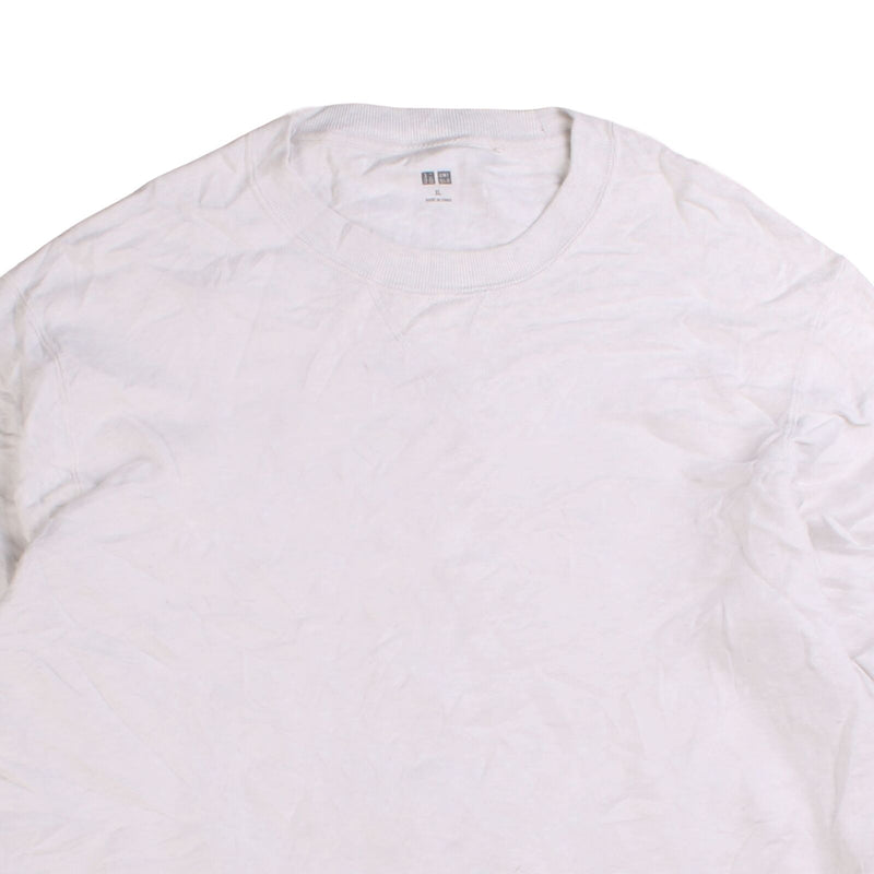 Uniqlo  Heavyweight Plain Crewneck Sweatshirt XLarge White