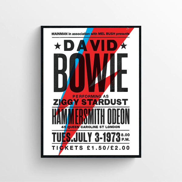 Rock Band Ziggy Stardust Poster