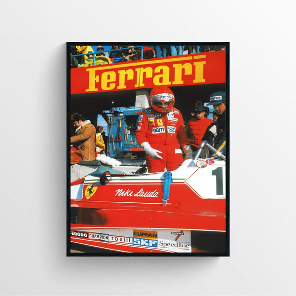 Vintage Ferrari F1 Wall Art Poster