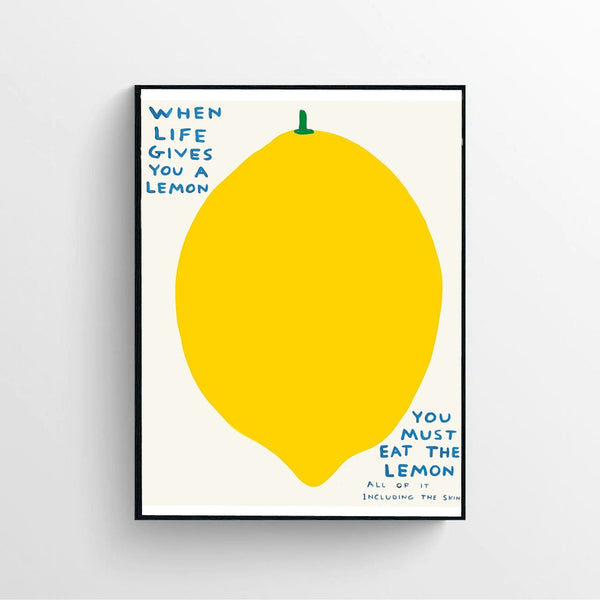 Lemon Print Poster