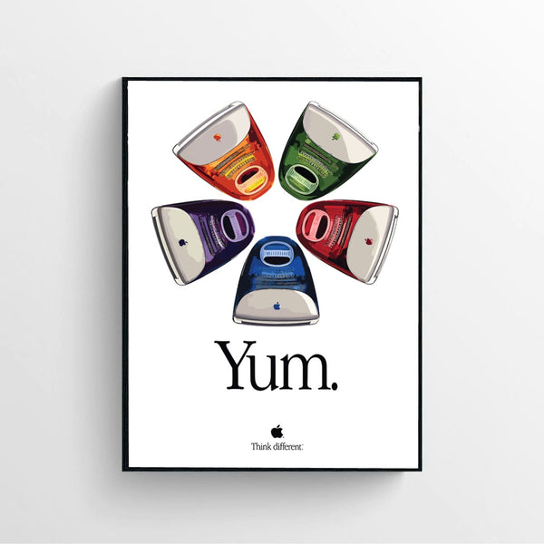 Classic Apple iMac Yum poster