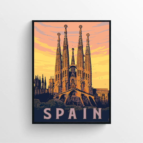 Spain Familia Sagrada Poster