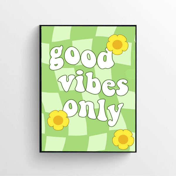 Good Vibes Wall Art Poster