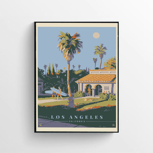 Vintage Travel Usa-los Angeles poster