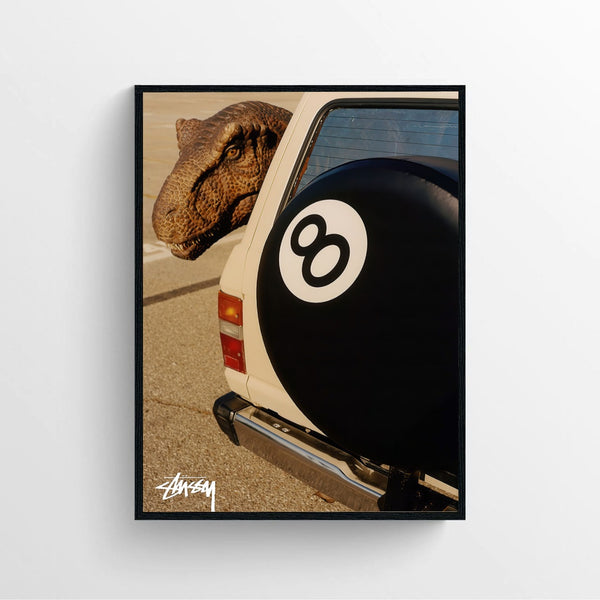 8 BALL DINO POSTER