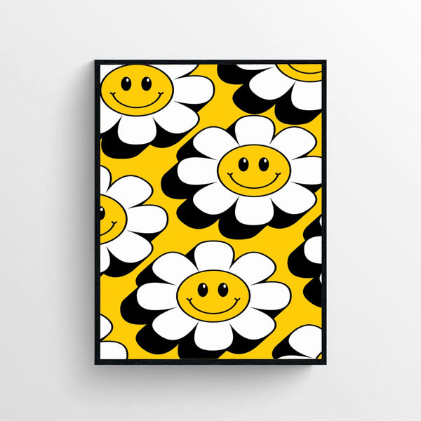 Sunflower Smiley Face Poster