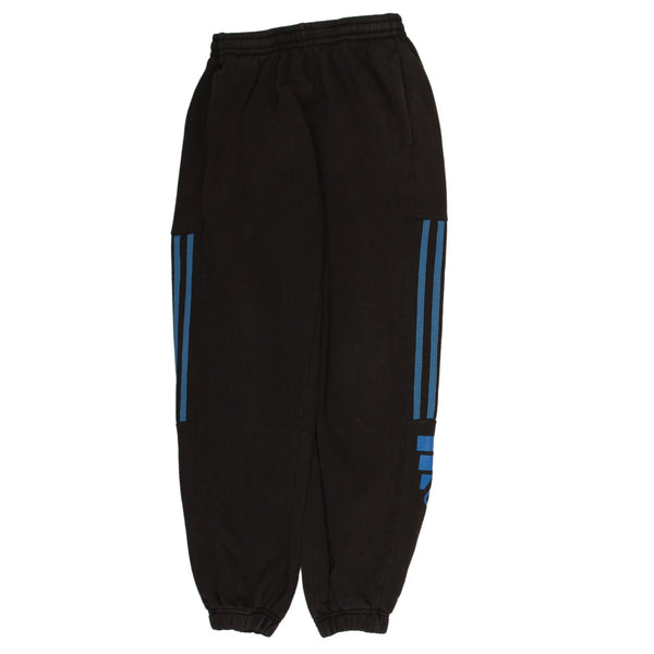 Adidas 90's Elasticated Waistband Drawstrings Joggers / Sweatpants Large Black