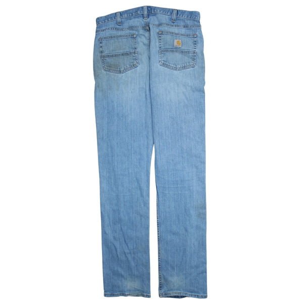 Carhartt 90's Lightwash Straight Leg Baggy Jeans / Pants 36 Blue