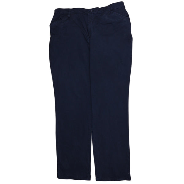 Lee 90's Straight Leg Baggy Trousers / Pants Medium Navy Blue