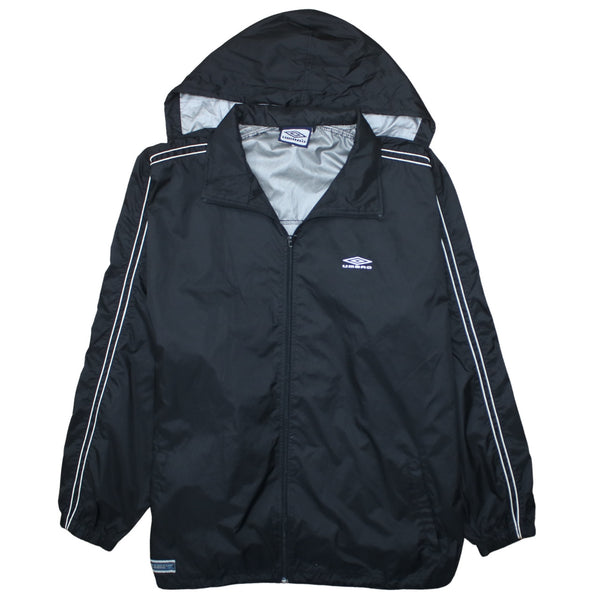Umbro 90's Lightweight Full Zip Up Windbreaker XXLarge (2XL) Black