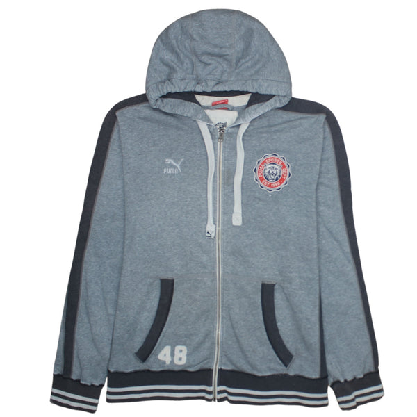 Puma 90's Lightweight Full Zip Up Hoodie XLarge Grey