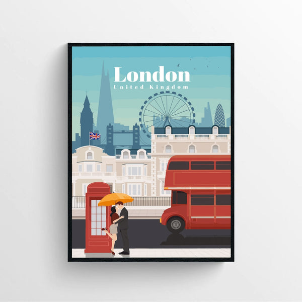 United Kingdom London Vintage Travel Posters