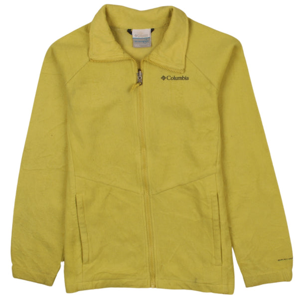 Columbia 90's Full Zip Up Fleece Jumper Large Yellow