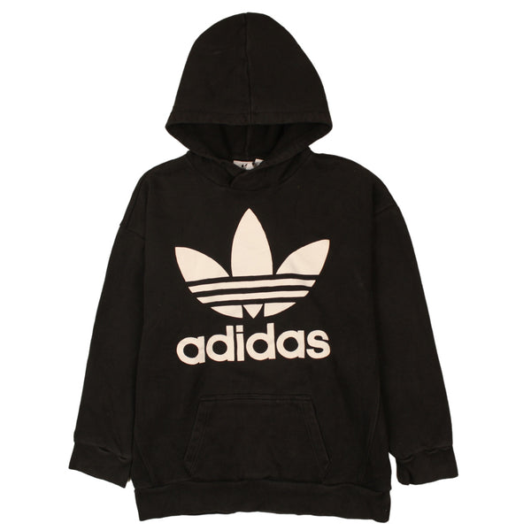 Adidas 90's Spellout Pullover Hoodie XSmall Black