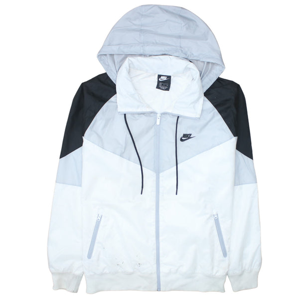Nike 90's Swoosh Full Zip Up Windbreaker XLarge White