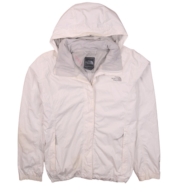 The North Face 90's Hooded Full Zip Up Puffer Jacket XLarge White