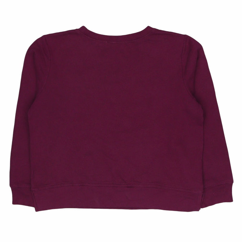 Gap 90's Spellout Crewneck Sweatshirt Medium Burgundy Red