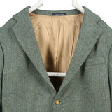 Harris Tweed 90's Tweed Wool Jacket Blazer Large Green