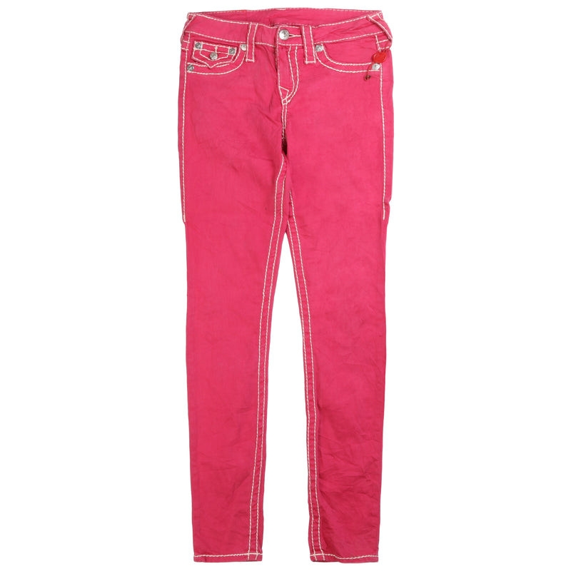 True Religion  Y2K Billy Super T Denim Skinny Jeans / Pants 28 Pink